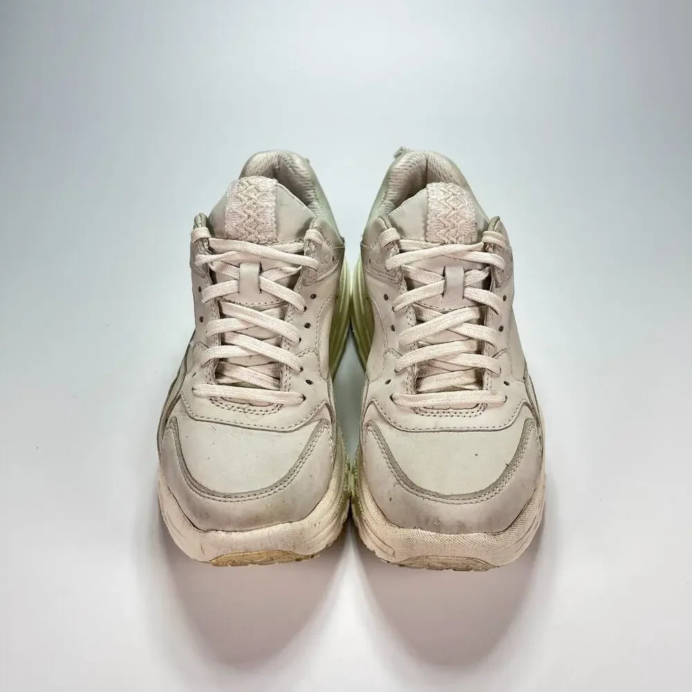 UGG CA805 X Lace Low Chunky Gray Leather Casual Daily Shoes Size Youth 6-Women 7 - Picture 6 of 10